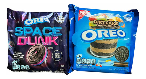 Galletas Oreo 2 Paquetes! Space Dunk Y Dirk Cake! Importadas