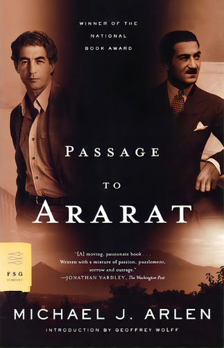 Passage To Ararat, De Michael J Arlen. Editorial Farrar Straus Giroux Inc, Tapa Blanda En Inglés