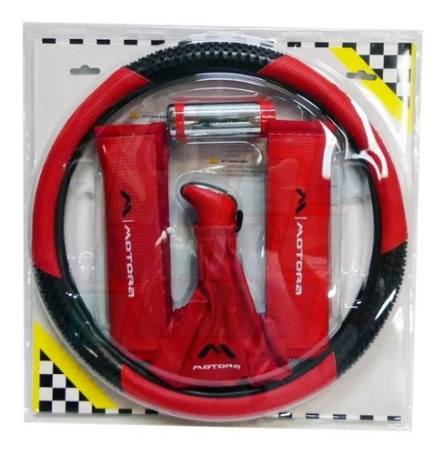 Kit Deportivo Cubrevolante Bocha Cubre Cinturon Cufia Rojo