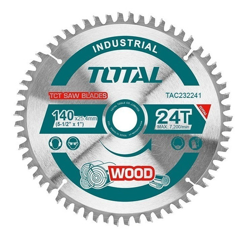 Hoja Sierra Circular 140mm Total 24 Dientes P/ Madera