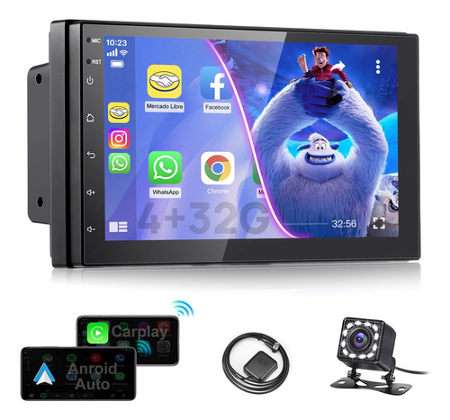 Auto Estereo Carplay 7 Pulgadas Android 4+32g Gps Wifi Auto