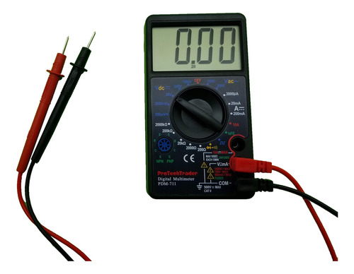 Large Screen Multimeter - Volts Ohms Amps Transistor (hfe) S