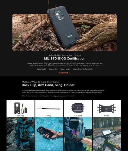Ulefone Armor 9 - Resiste Caidas Agua Temperaturas Nfc