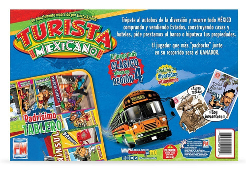 Imagen 3 de 5 de Juego De Mesa Fotorama Turista Mexicano