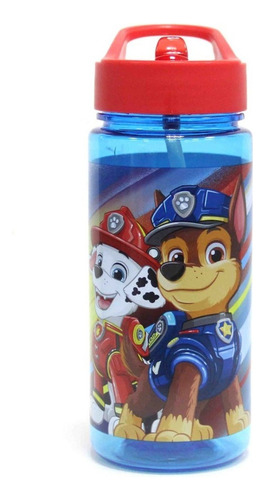 Botella Niños Con Bombilla Paw Patrol 500ml Marshall Chase