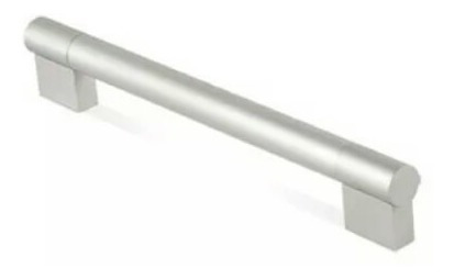 Tirador Tubular De Aluminio Base Cuadrada Medida 19.2 Cm 