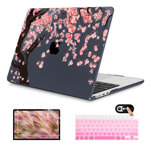 Funda Mektron Para Macbook Air 13 M2 + C/teclado Cherry