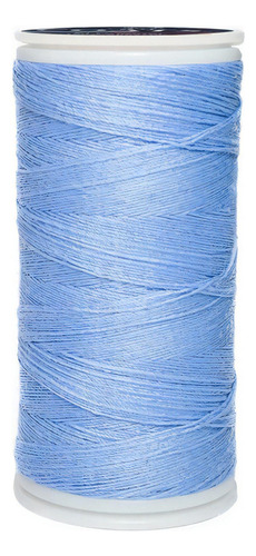 Caja 12 Pzas Hilo Coats Poliéster Liso 3 Cabos Fibra Corta Color T6980-0303 Azul Plumbago