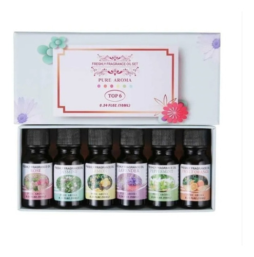 Imagen 6 de 6 de Pack 6 Esencias Para Difusor Humidificador Aceite Esencial