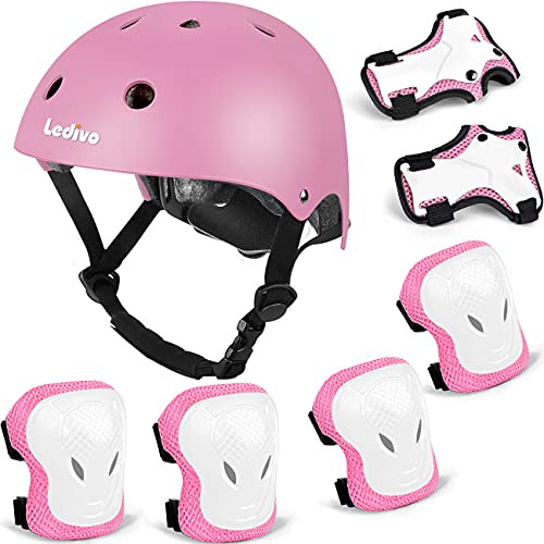 Ledivo Kids Bike Helmet Protection Gear Set For Toddler Yout