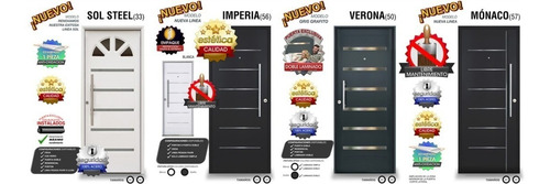 Imagen 6 de 8 de Puerta Frente Pavir Premium Imperia Blanca E-poxy 90 Cm
