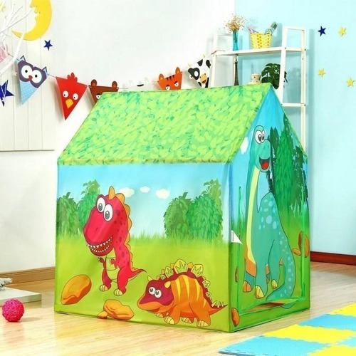 Imagem 2 de 5 de Barraca Infantil Cabaninha Casa Dos Dinossauros Desmonta G