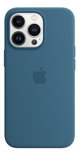Funda De Silicona Apple Magsafe Para El iPhone 13 Pro max Color Azul oscuro Azul Polar