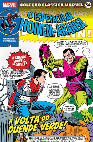 Coleção Clássica Marvel Vol. 54 - Homem-aranha 09, De Jack Kirby. Editora Panini, Capa Mole Em Português, 2023