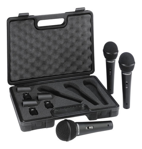 Pack Micrófonos Behringer Ultravoice Xm1800s Dinámico X3