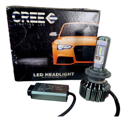 Kit Cree Led H7 Compatible Canbus Disipador Y Cooler 30w