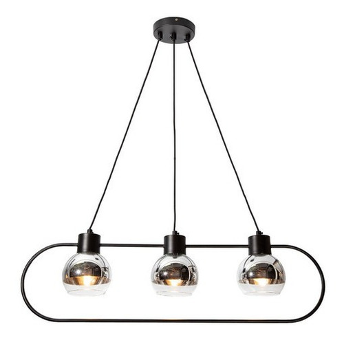 Lámpara Colgante Modern Luxe Lumimexico 23131-2 Negro E27 40w 3 Luces