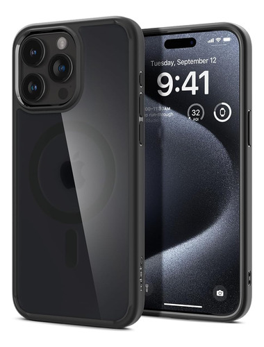 Funda Spigen Ultra Hybrid Magfit Para iPhone 15 Pro - Frost 