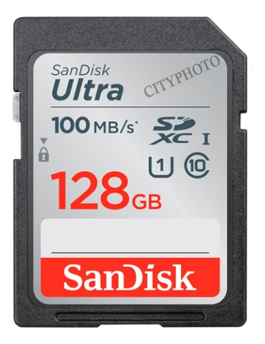 Memoria Sd 128gb Sandisk Clase 10 100mbs Canon Sony Nikon 