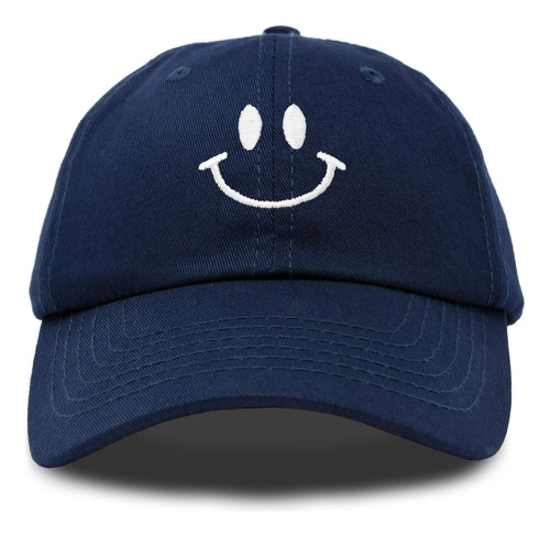 Dalix Smile Gorra Béisbol Cara Sonriente Papá Sombrero Azul