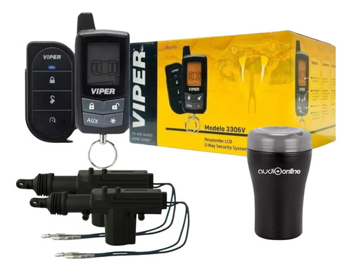 Alarma Viper 3306v + 2 Actuadores Y Toallitas De