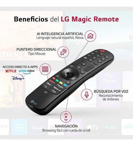Imagen 2 de 8 de Tv LG 65 4k Uhd Thinq Ai Smart Tv 65uq7950psb + Magic Remot