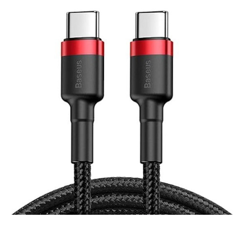 Combo 3 Cabos 50cm Baseus Usb-c Usb-c 3.0a 60w 1m Pd Qc4 Mac