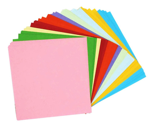 100pcs anverso-reverso origami-papeles de arte plegable tarjetas de papel material de papel 