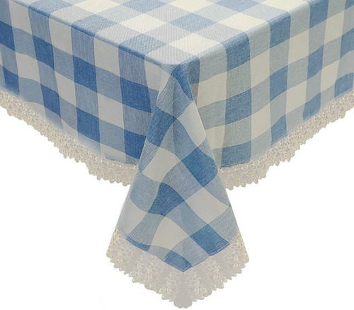 Mantel Rectangular Elegante Antiarrugas Comedor 152x213 Cm