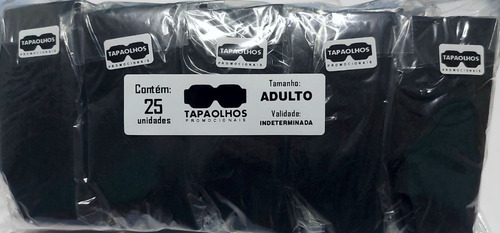 25 Máscaras Tapa-olhos Descartáveis Grande, Com Elástico.