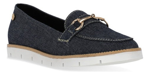 Zapato Piso Casual Pr73245 Corte Textil Logo Boton Paseo