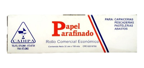 Papel Parafinado 150 Mts X 1 Unidad