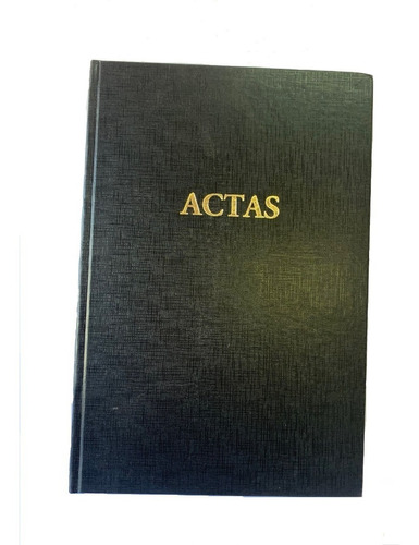 Libro De Actas 400 Folios, Tapa Cartón Nº10 