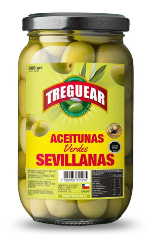 Aceitunas Sevillanas Extra Treguear 500gr