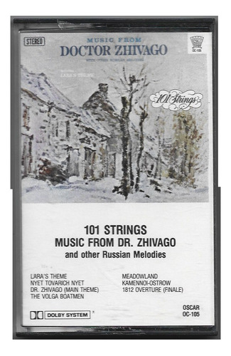 101 Strings Music From Dr Zhivago Cassette Importado De Usa