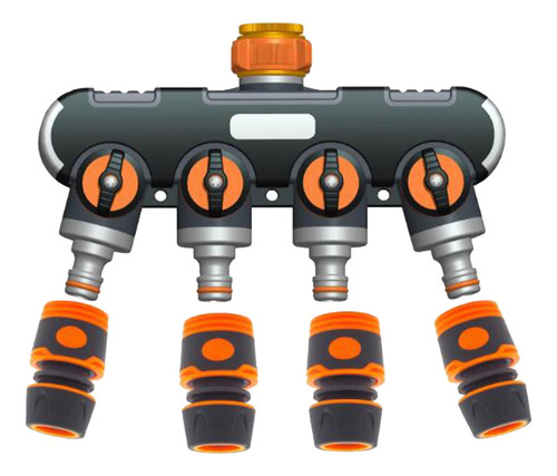 Distribuidor De Mangueira De Água De 4 Vias Para Mangueira