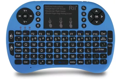 Mini teclado inalámbrico retroiluminado i4 - QWERTY 2.4GHz Android