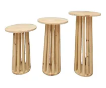 Comprar Set 3 Mesas De Arrime Dressoire Candy Bar, Redonda 40 Cm