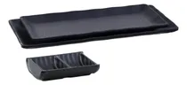 Comprar Set De Sushi Japonés 2 Platos Sushi 1 Tazón Salsa Melamina