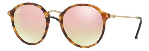 Ray-ban Rb2447 1160/z2 Round Fleck Cafe Carey Rosa