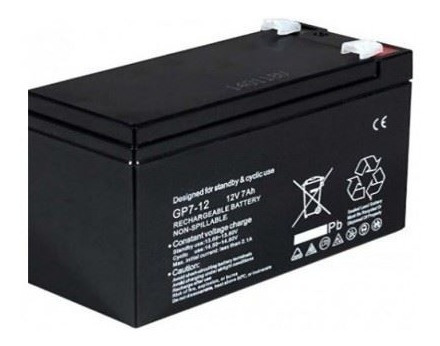 Bateria De 12v Y 7 Amp (alarmas / Ups / Respaldo)