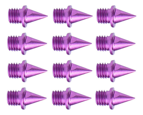 12 Piezas De Clavos Para Correr En Pista Y Violeta