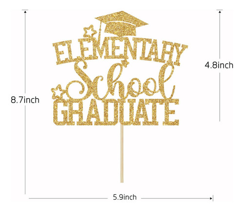 Decoración Para Tarta De Graduación De La Escuela Primaria,