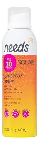 Protetor Solar Corporal Aerossol Needs Solar Fps 30 200ml