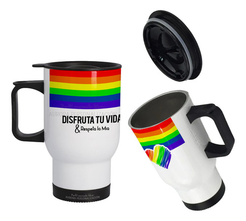 Mug Vaso Termico Viajero Para Carro Lgbtiq 01