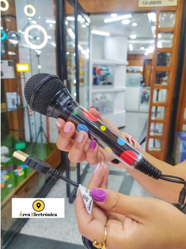 Imagen 3 de 4 de Micrófono Maxell Para Karaoke Usbk-mic