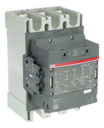 Contactor 265 Amp 100/250vac  Af265-30-11-13 Abb