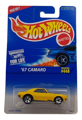 Hot Wheels 1995 Collectors #448 '67 Camaro 5 spk 