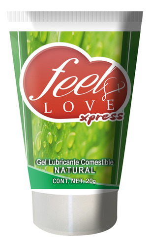 Lubricante Gel Natural Sin Sabor Comestible 20ml Feelmaxx