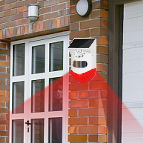 Ip67 Impermeable 120db Alarma Solar De Sensor De Movimiento